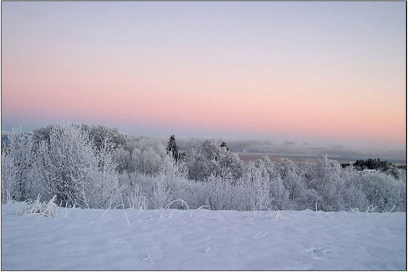 Utro winter, morning