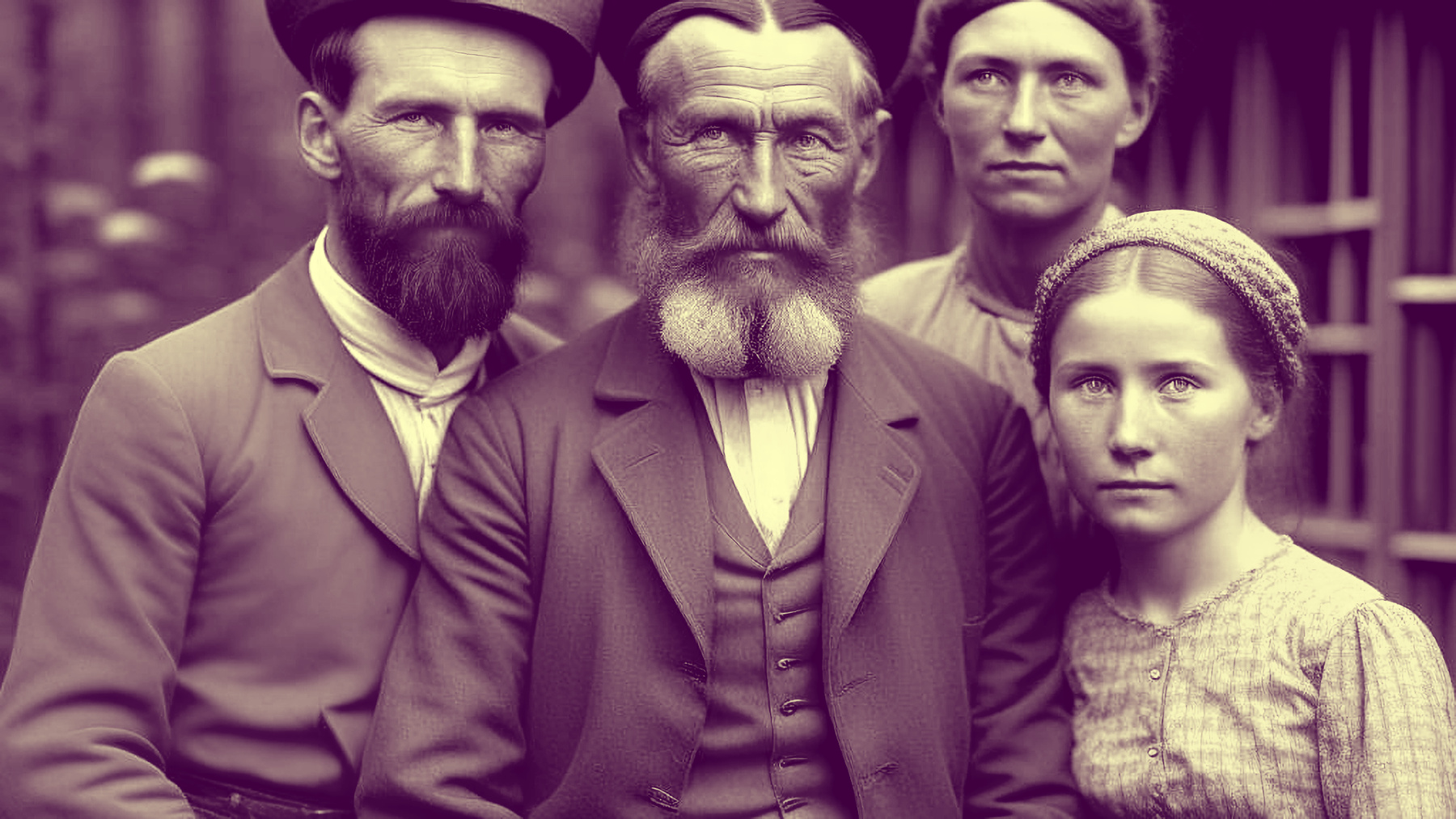 *** Предки Компьютерная графика семья 19 век старинные фотографии