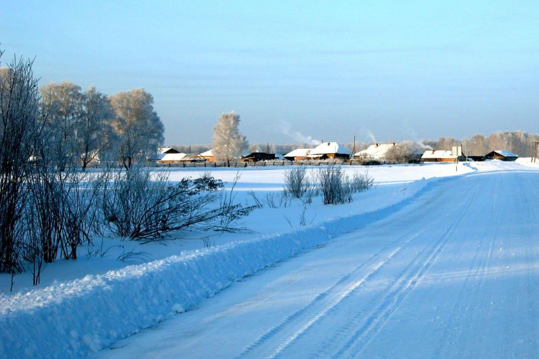 деревня зимняя зима мороз деревня