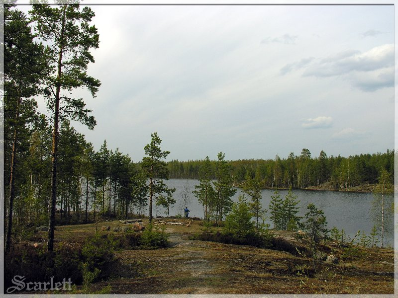Карелия озеро,тропинка,рыбалка,поход,Карелия