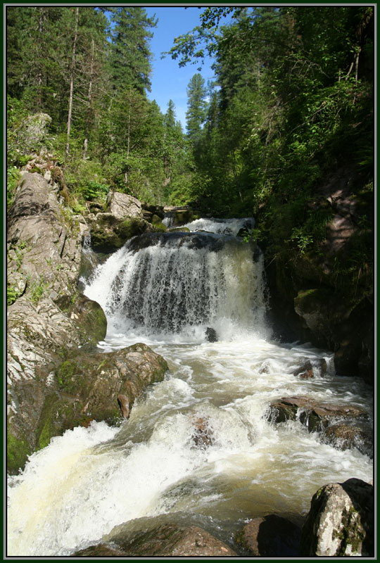 Музыка воды. Водопад, Третья речка, камни, вода