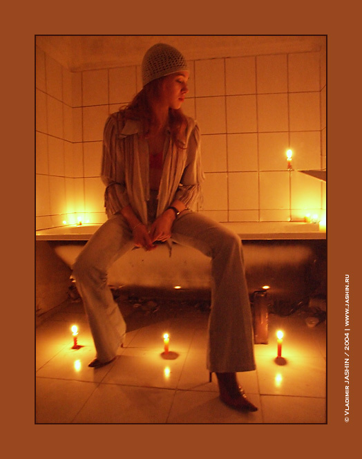 Девушка в ванной, при свечах... | The girl in a bath, at candles... девушка ванна свечи фотограф Владимир ЯШИН