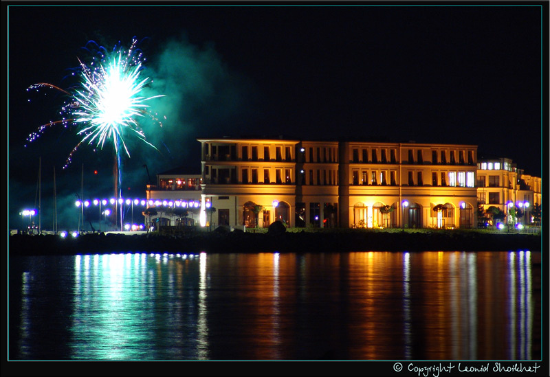 Feuerwerk Росток Rostock Germany Германия Warnemuende Feuerwerk