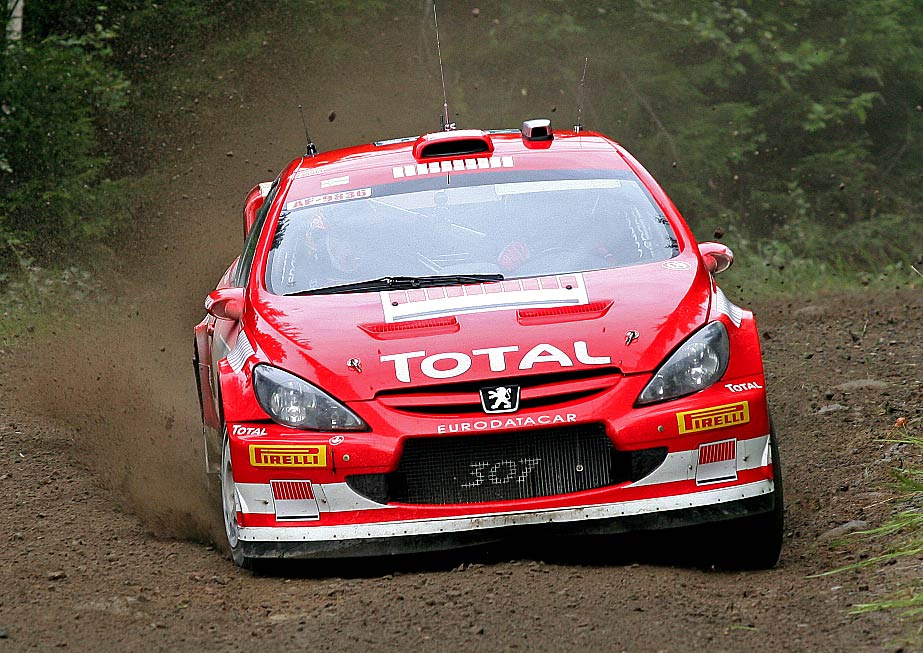 Гронхольм в Финляндии Гронхольм Peugeot WRC Финляндия ралли
