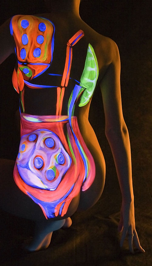 devil’s bones & flesh fluor body Art флюр боди арт
