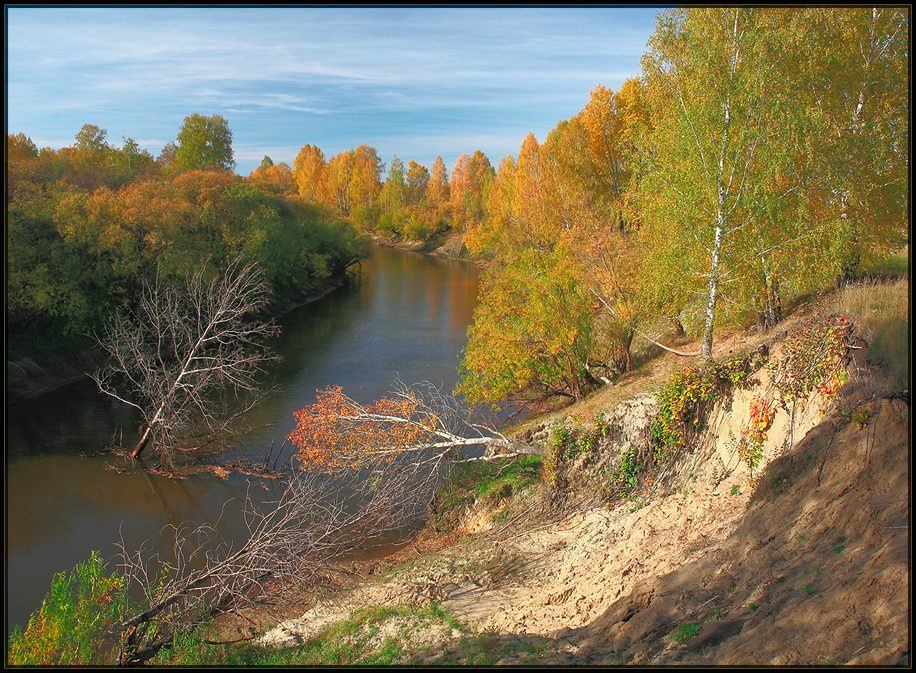 -=Река Вагай. Осень. Вагай осень река