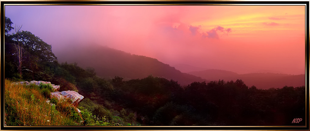 смеркалось... - или - опять про закат. закат sunset Shenandoan valley