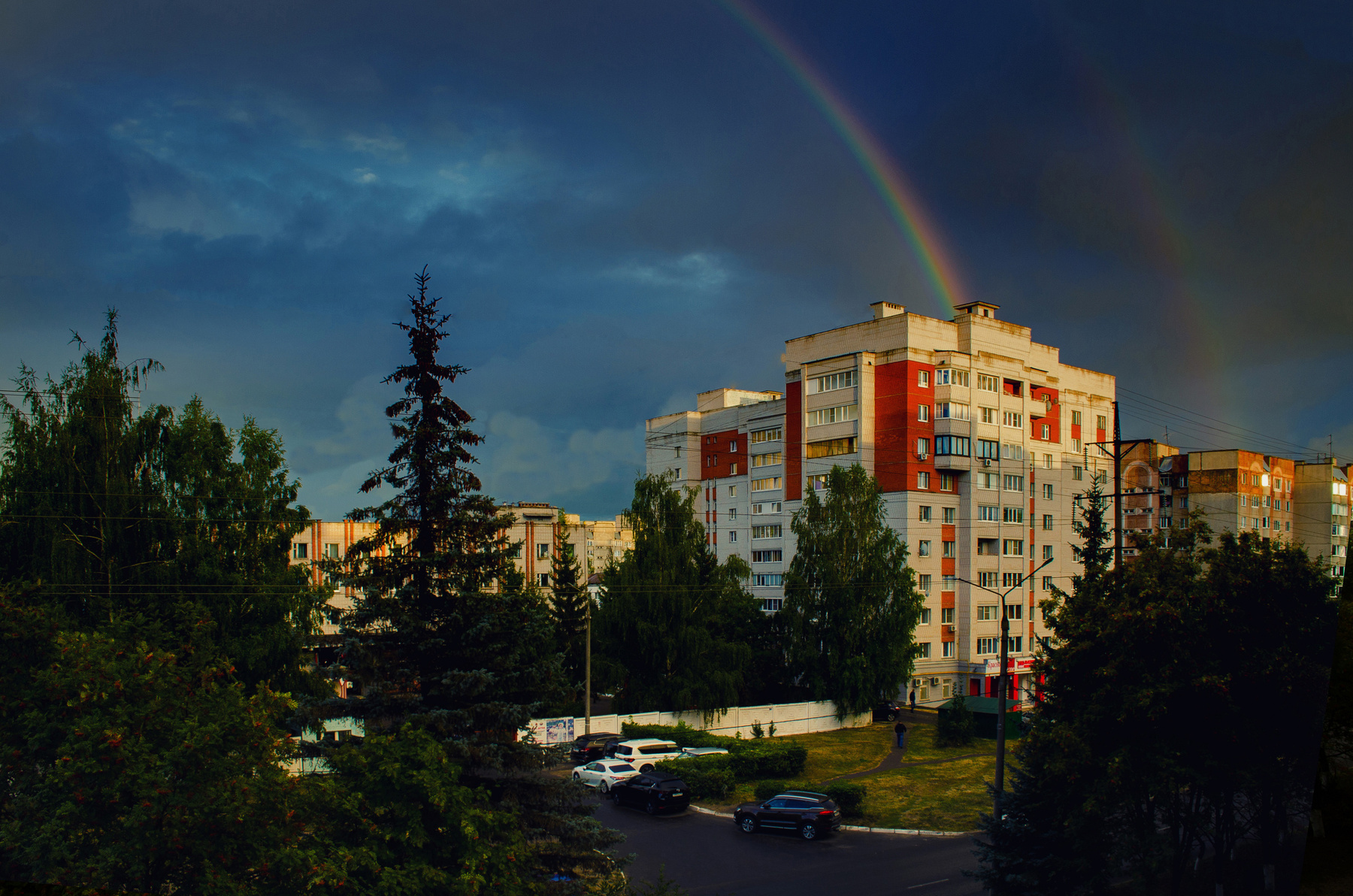 *** Лето город радуга