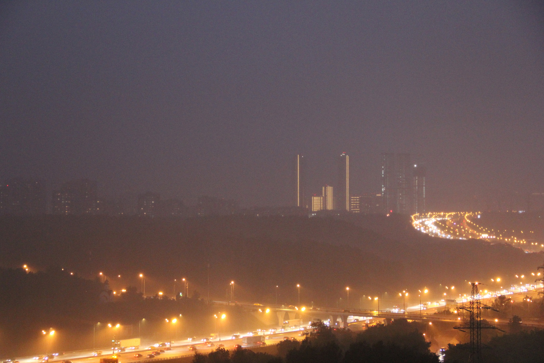 Вечерний летний ливень над Москвой.  05.06.2024 Москва Панорама Ливень Лето Город