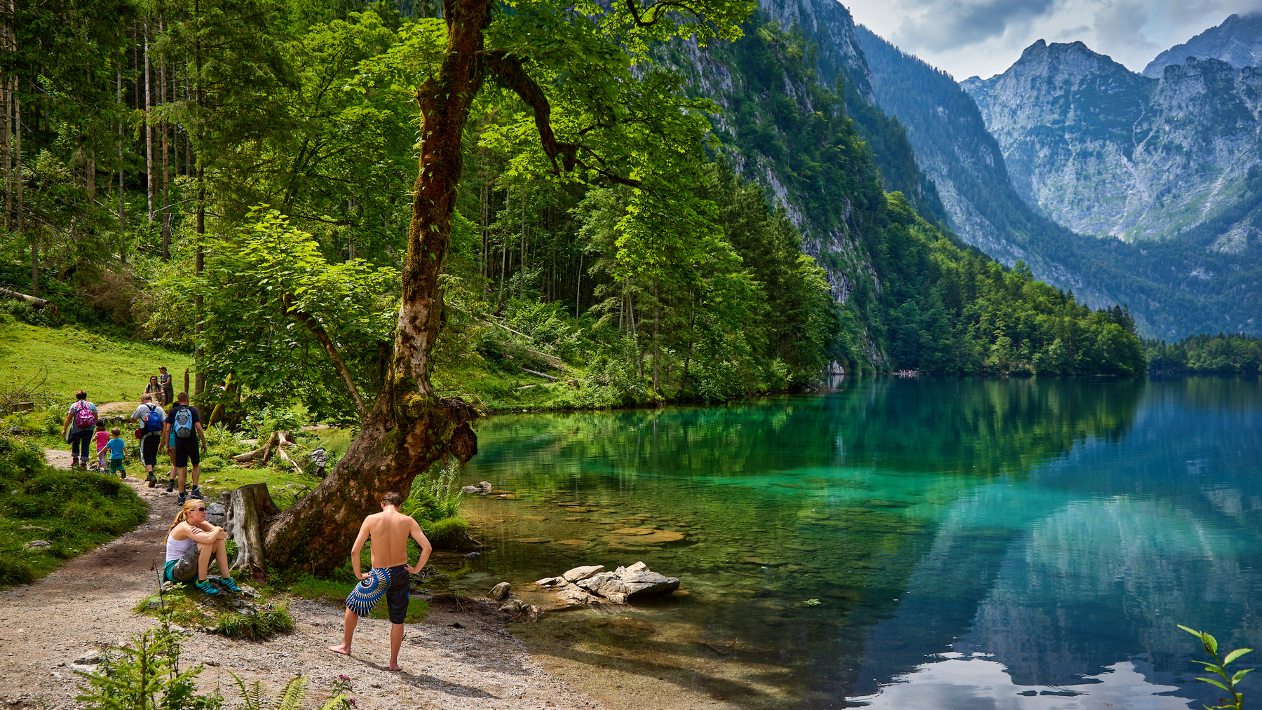 Obersee...О зелёной зеркальной воде... Германия Бавария озеро Оберзее Obersee