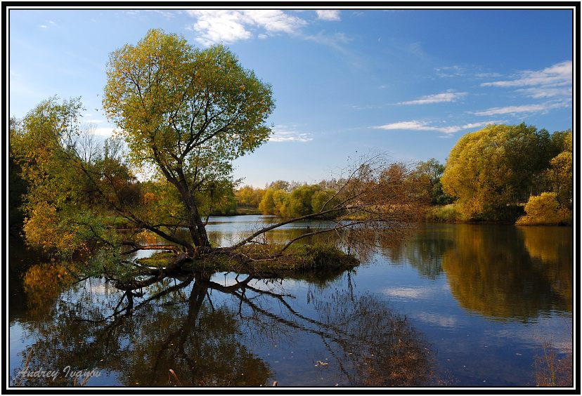 Краски осени... Пейзаж, природа, озеро, осень