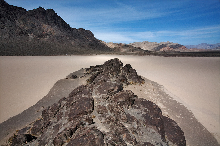 Рэйстрек, вид сверху Death Valley California