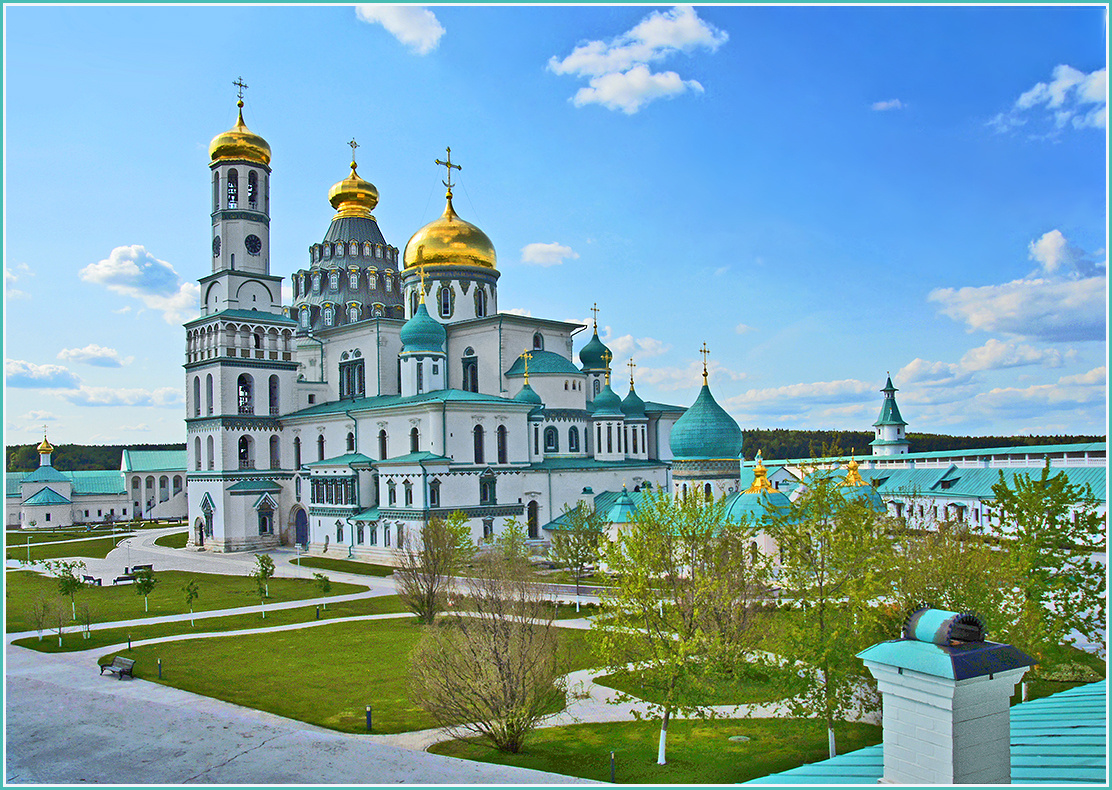 Святыни Палестины в Подмосковье [1] Подмосковье Истра монастырь храм собор церковь палаты колокольня башня