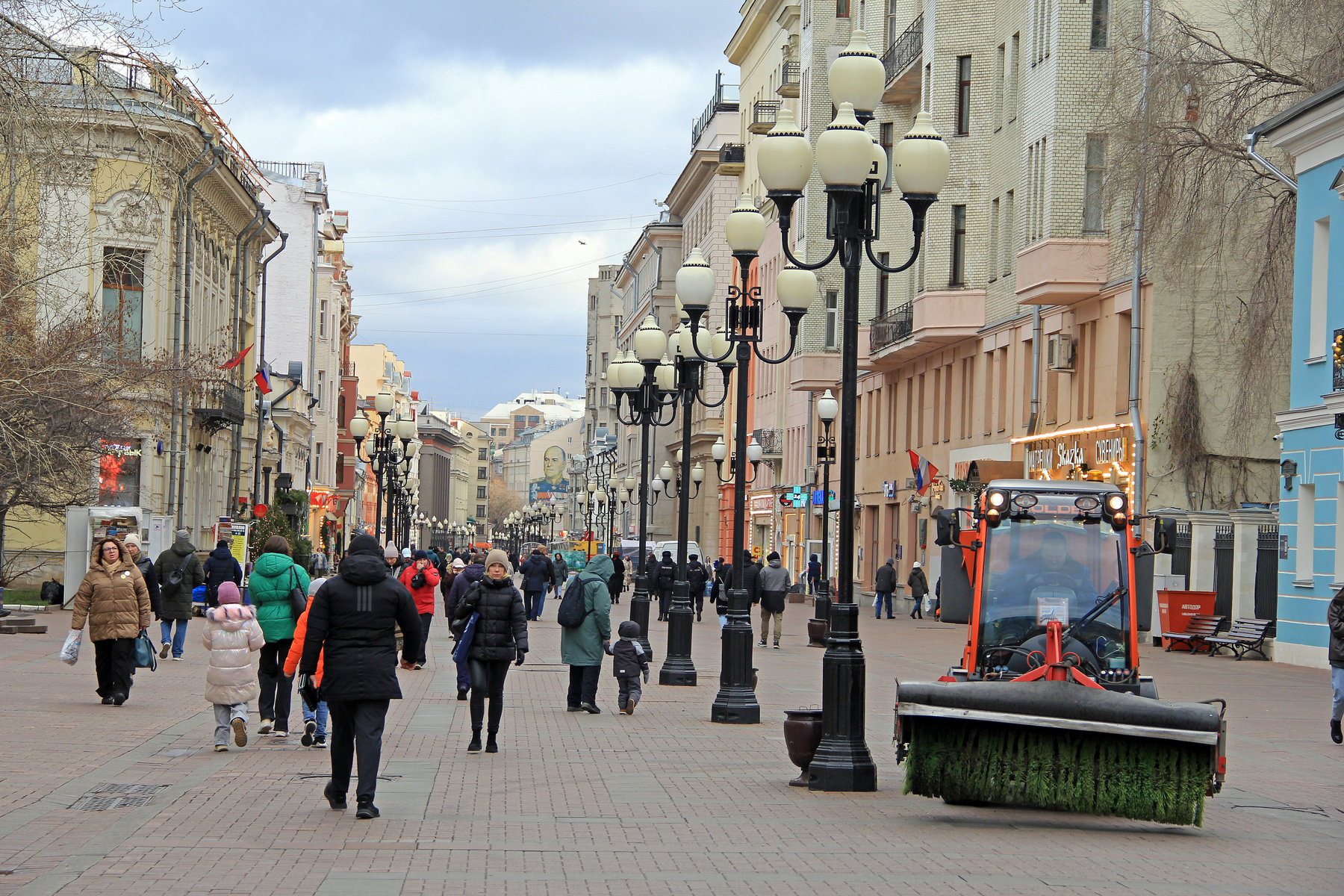 Поздняя осень на Старом Арбате.  22.11.2024 Москва Старый Арбат Улица Город