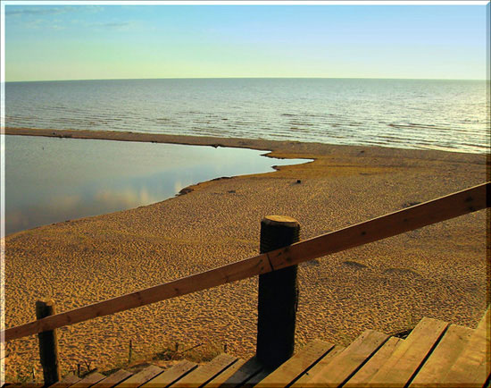 когда спадает жара Саулкрасты, море, пляж, вечер