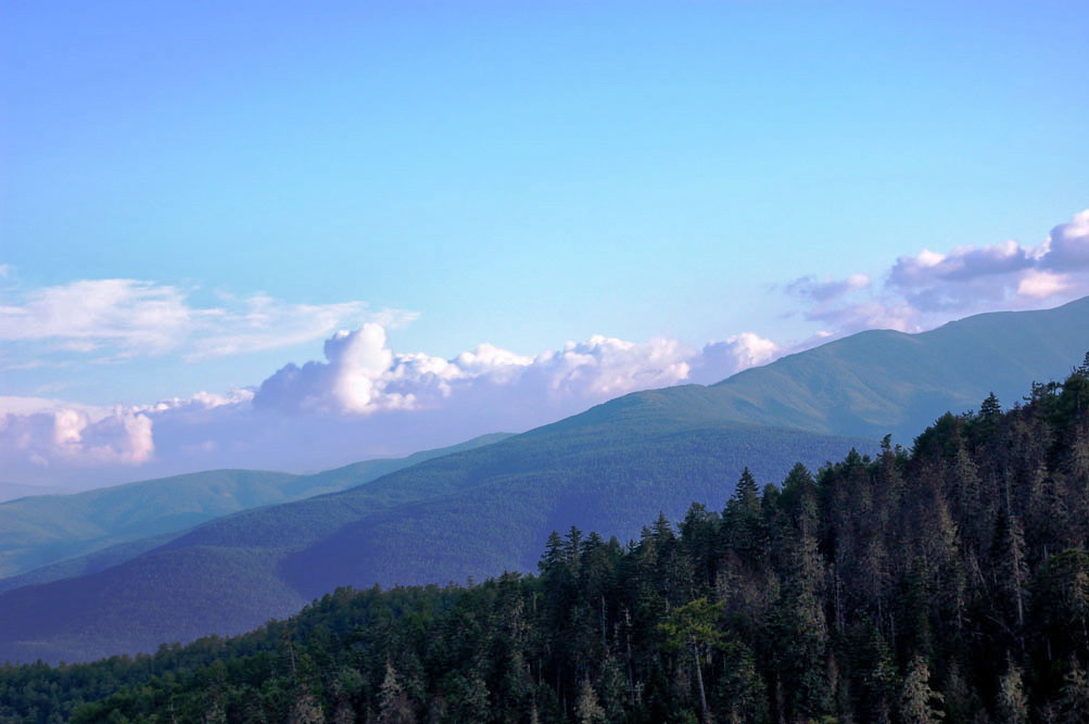 за облаками небо 