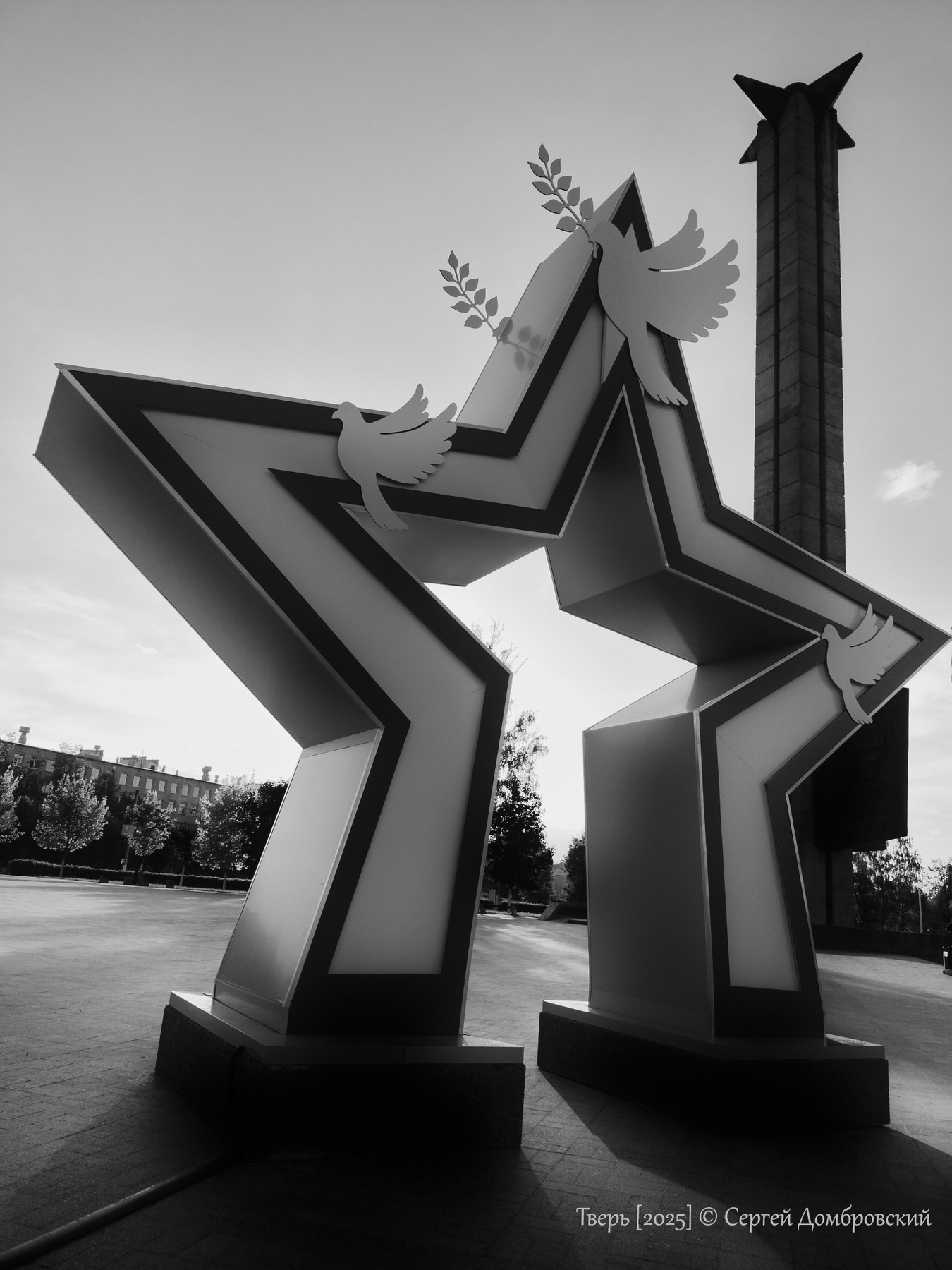 Тверь Тверь обелиск звезда голубь