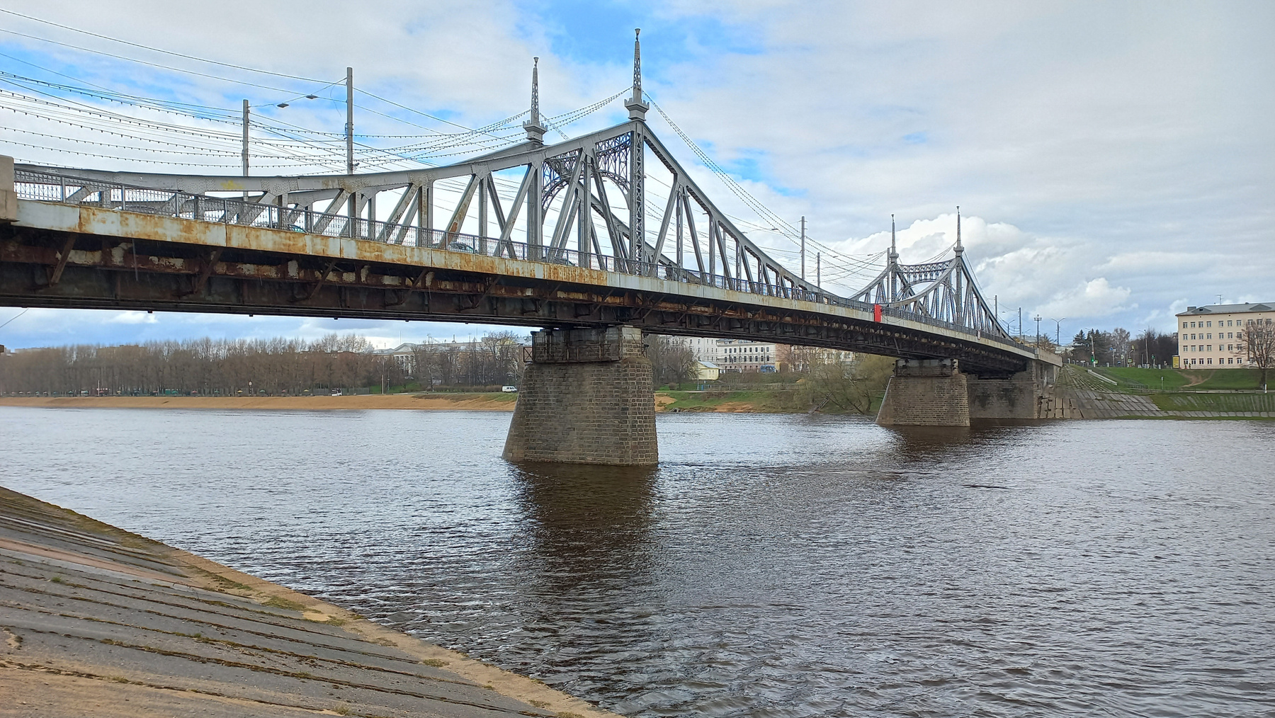 Старый Волжский мост в Твери Тверь Волга
