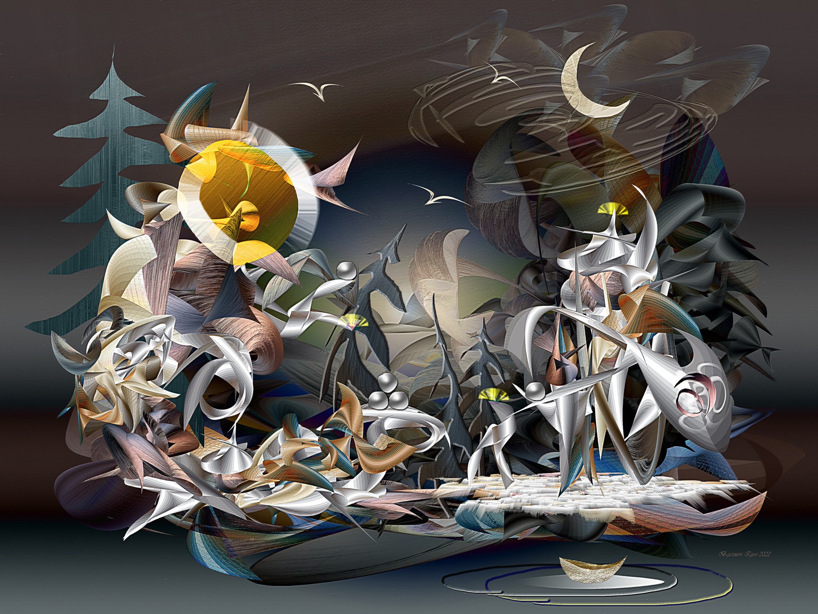 Кое-что о летнем солнцестоянии. Art.Deko.Fantasy.Computer 21.06.2022