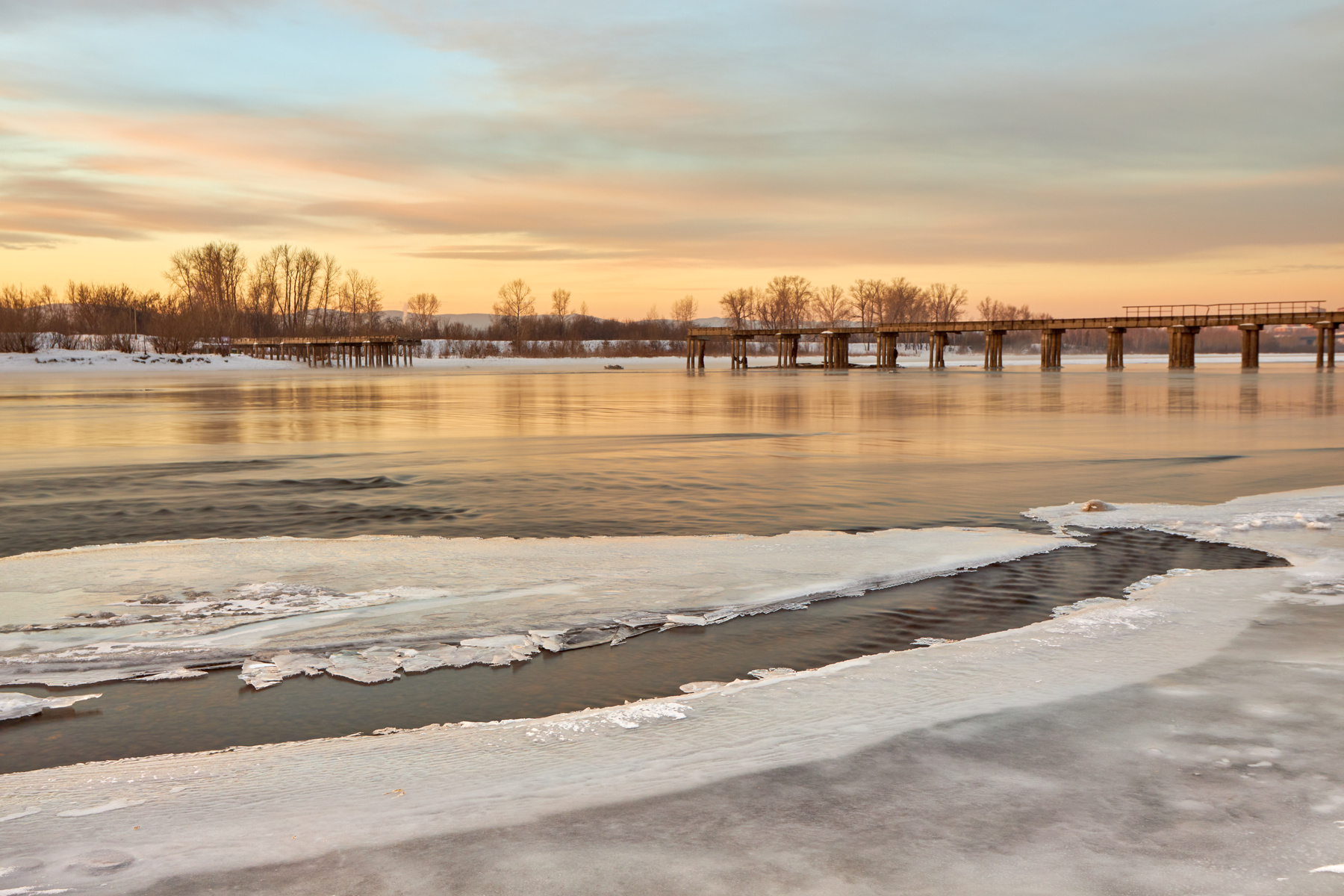 *** Красноярск Енисей мост река