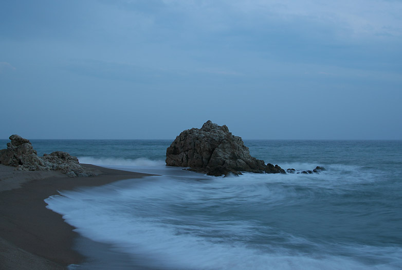 Вечернее море Испания Море Calella