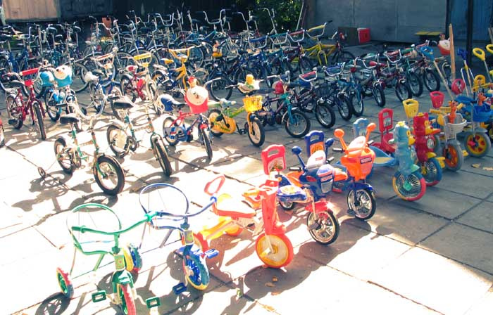 lomography: bicycle park ломография