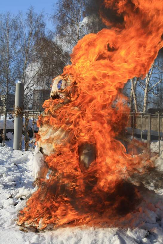 Прощай зима Масленица, проводы зимы, чучело