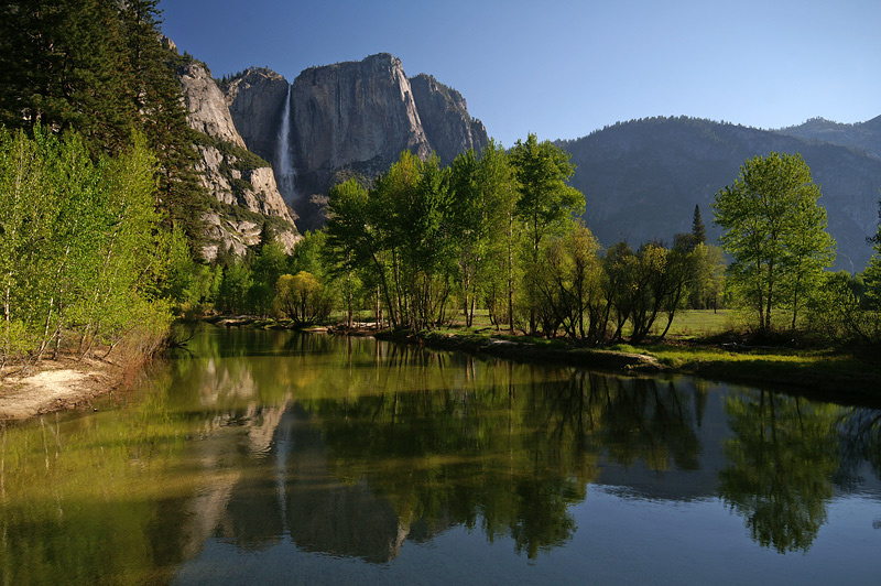 Знаю я, есть края ... Национальный парк Йосемити Upper Yosemite Fall Merced River