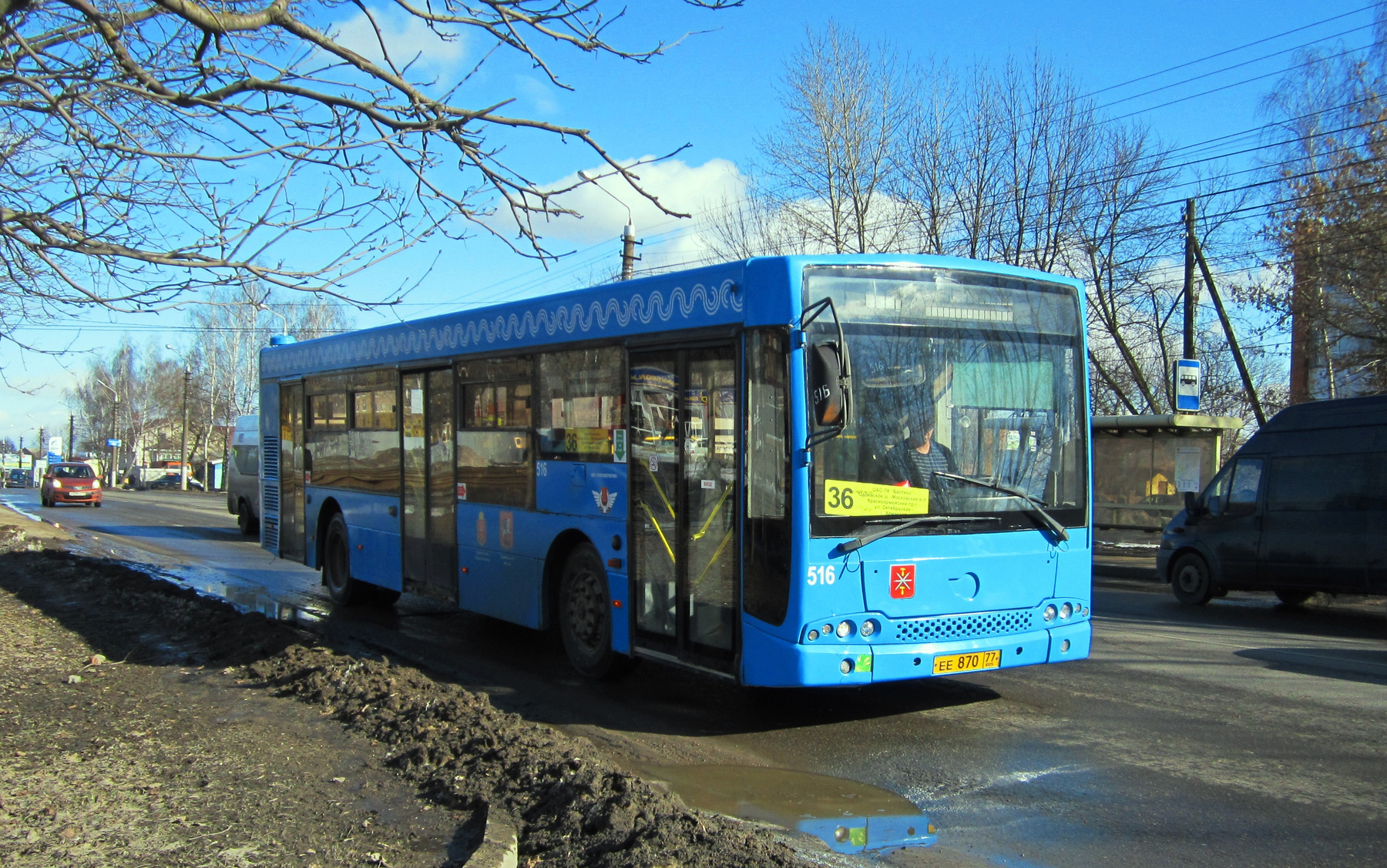 516 Волжанин автобус город улица весна