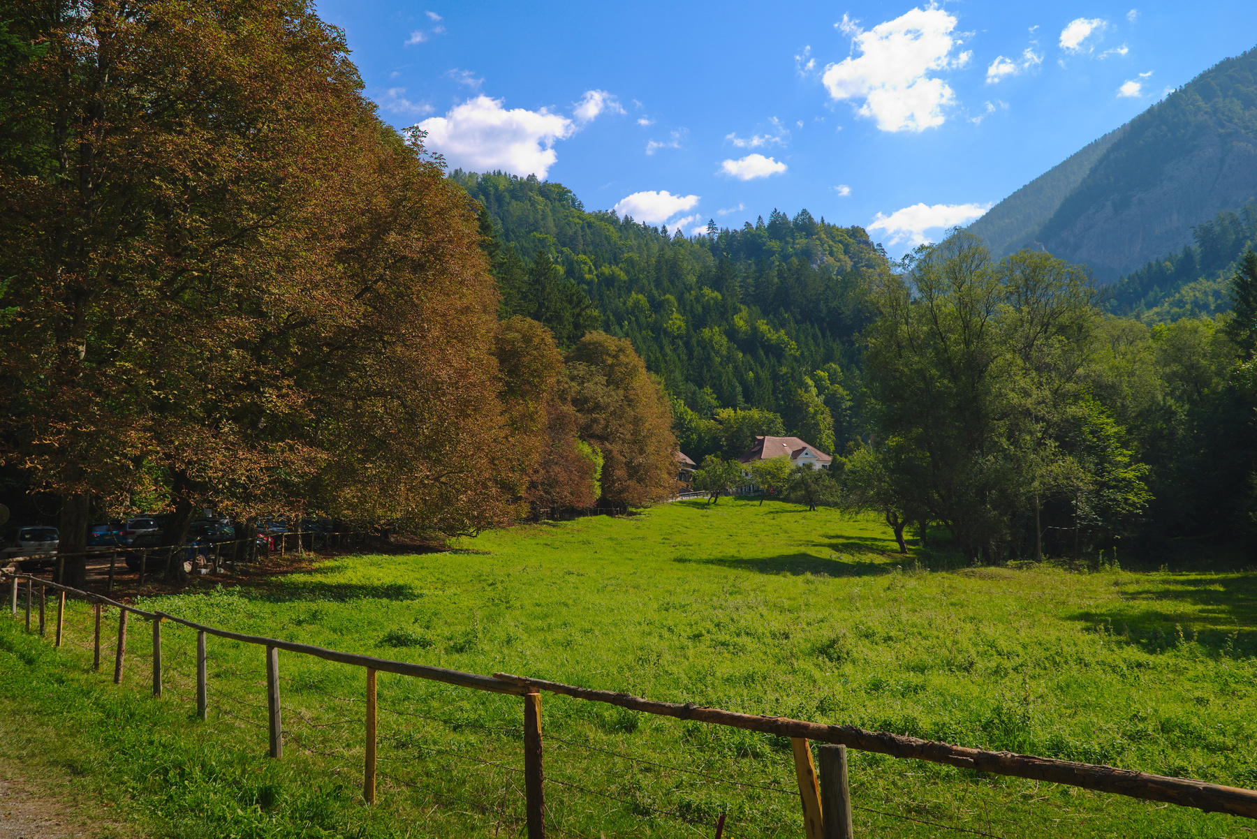 Дорога в сторону Naturpark Almenland (AT) 