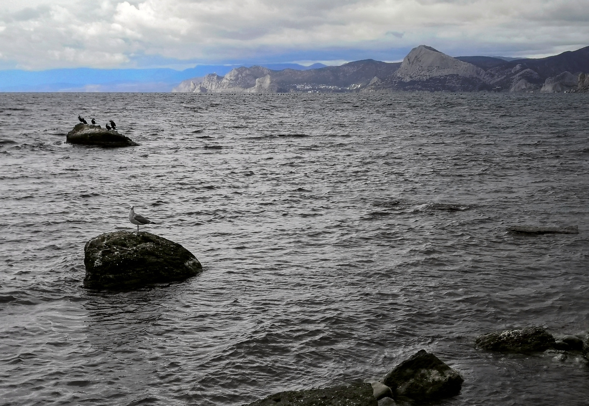 Черное море. море горы