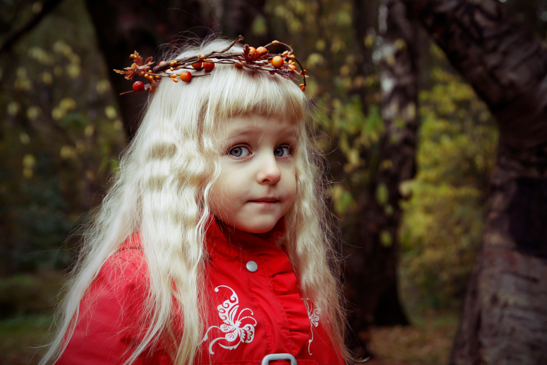 Осенняя фея детская фотография, портрет