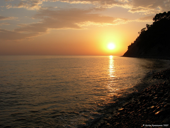 Морской закат 2 Джанхот, море