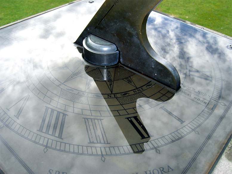 Reflection of Time watch sundial