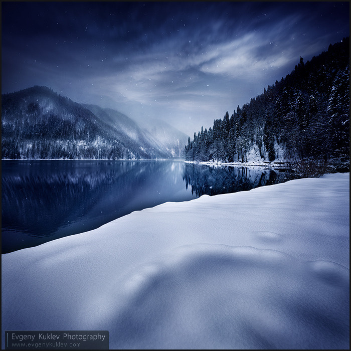 Winter Dream зима, снег, сугроб, озеро, вода, пейзаж, природа, лес, горы, небо