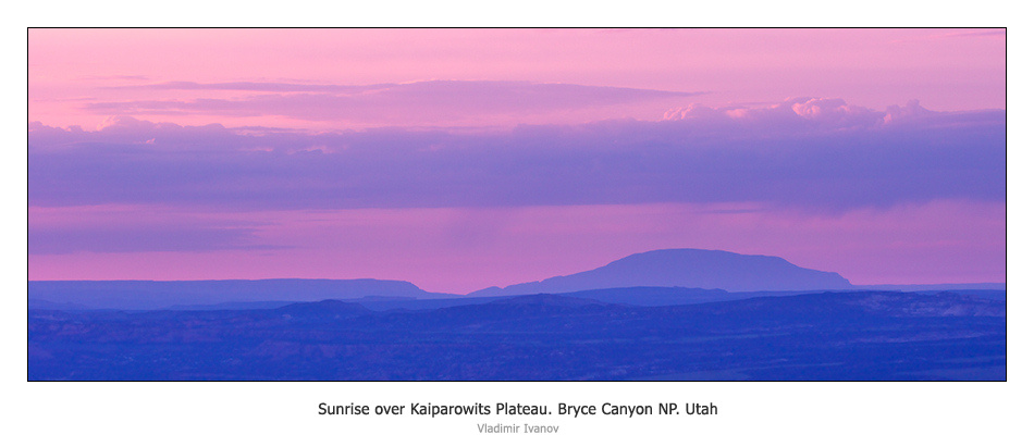 А где-то идут дожди... Bryce Canyon NP Kaiparowits Plateau Utah US