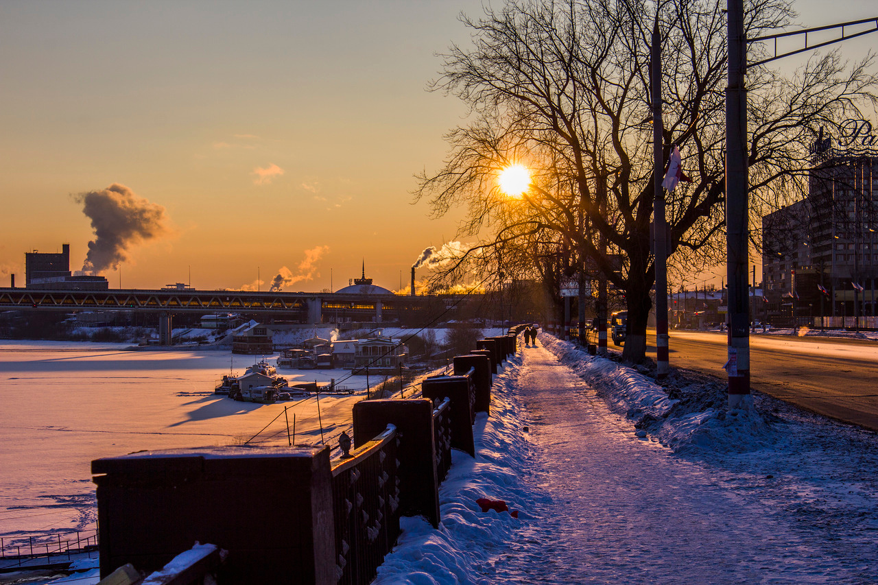 зимний вечер в городе Н. зима, 2013, нижний новгород
