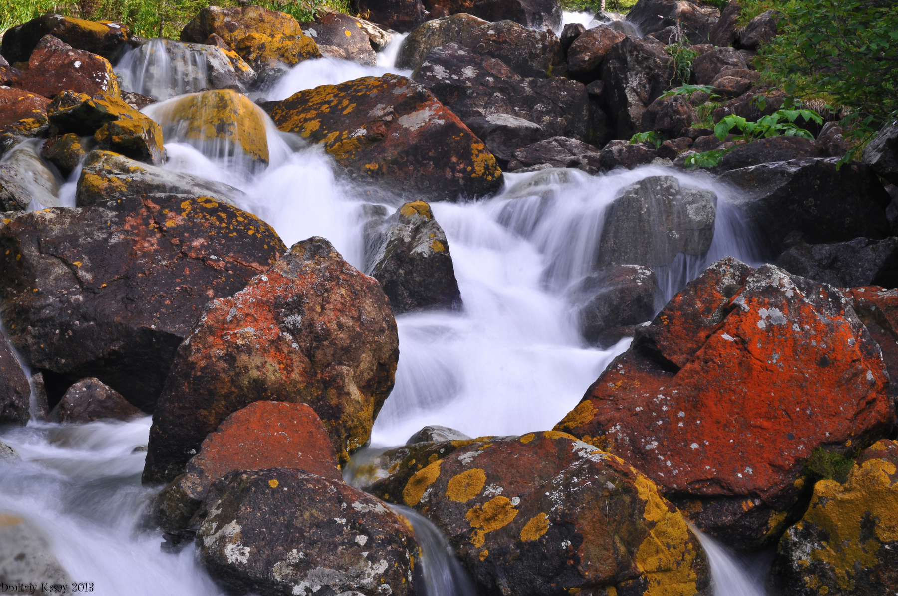 *** водопад, камни, природа, Хакасия