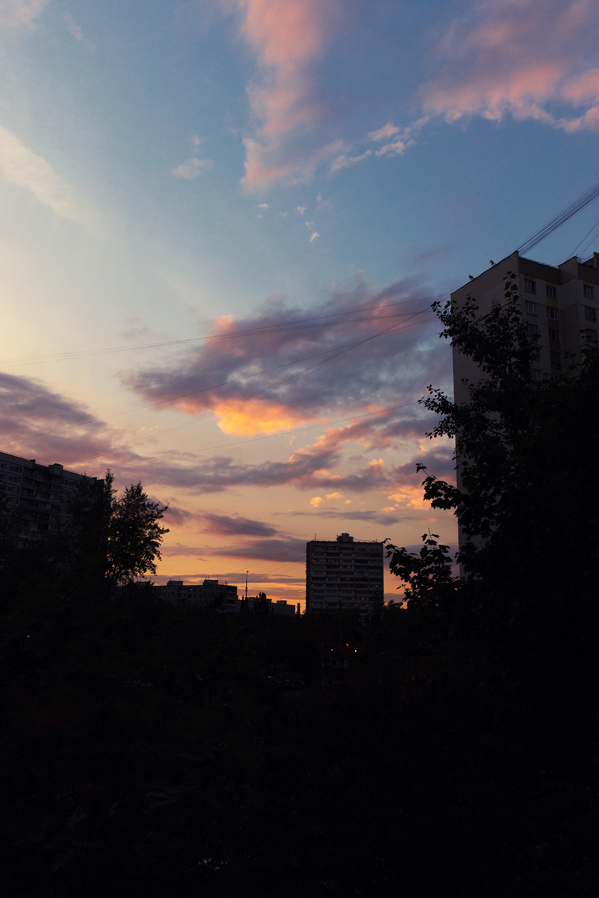 *** Москва город закат городской пейзаж август 2018 лето в москве