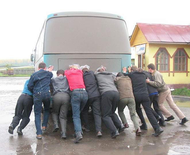 с толкача... автобус путешествие