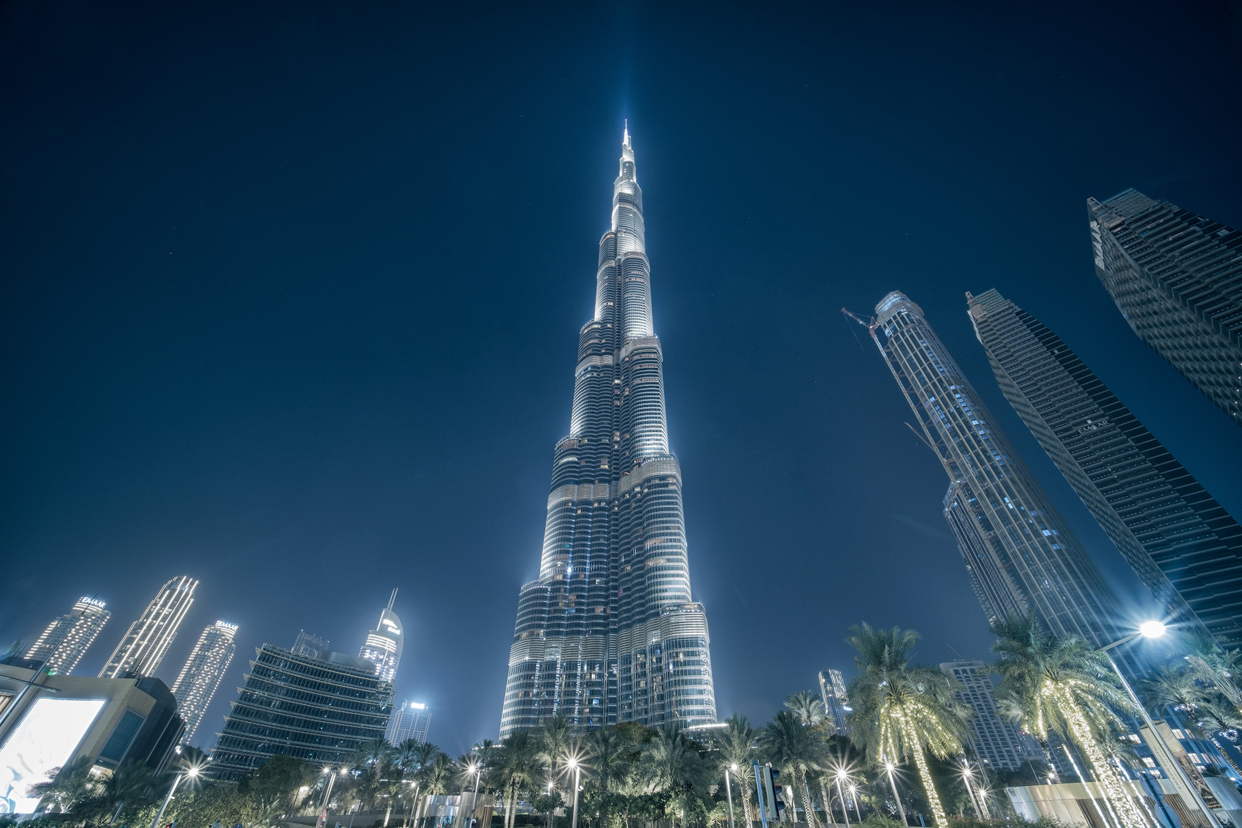Ввысь night burj-khalifa summer lights city skyscraper persian gulf palm landscape scenery travel outdoors uae dubai