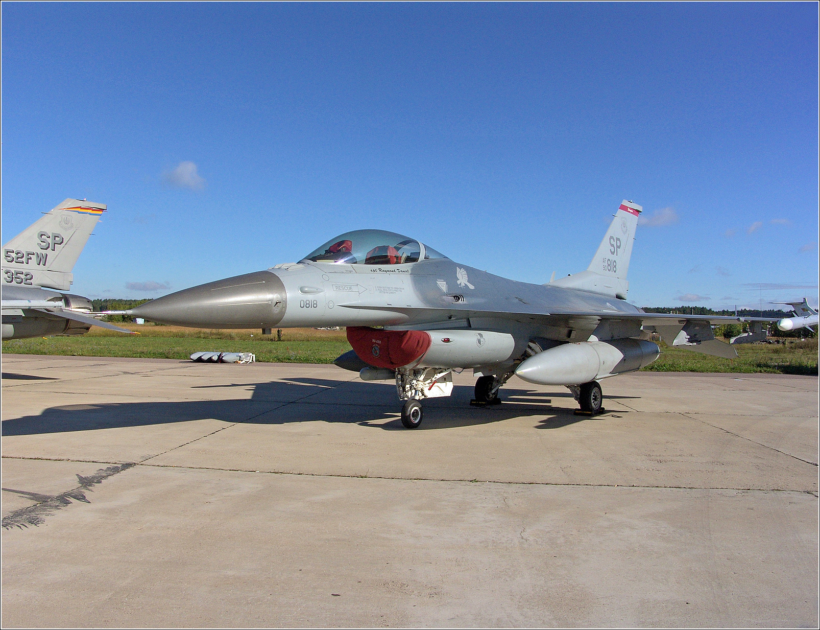 F-16C F-16C авиация самолет стоянка Жуковский МАКС-2005
