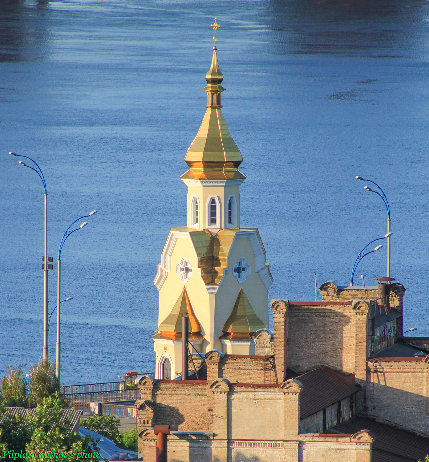 Киев старый, Киев новый. Храм на воде Храм Святителя Чудотворца Николая на воде храмы Киева церковь берегу Днепра