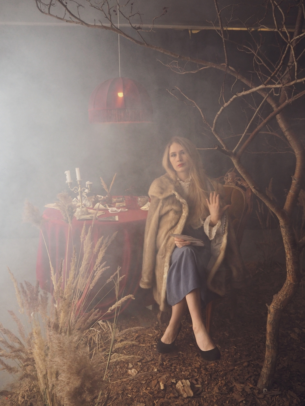 Юлия Девушка прекрасная шуба ретро атмосферное фото