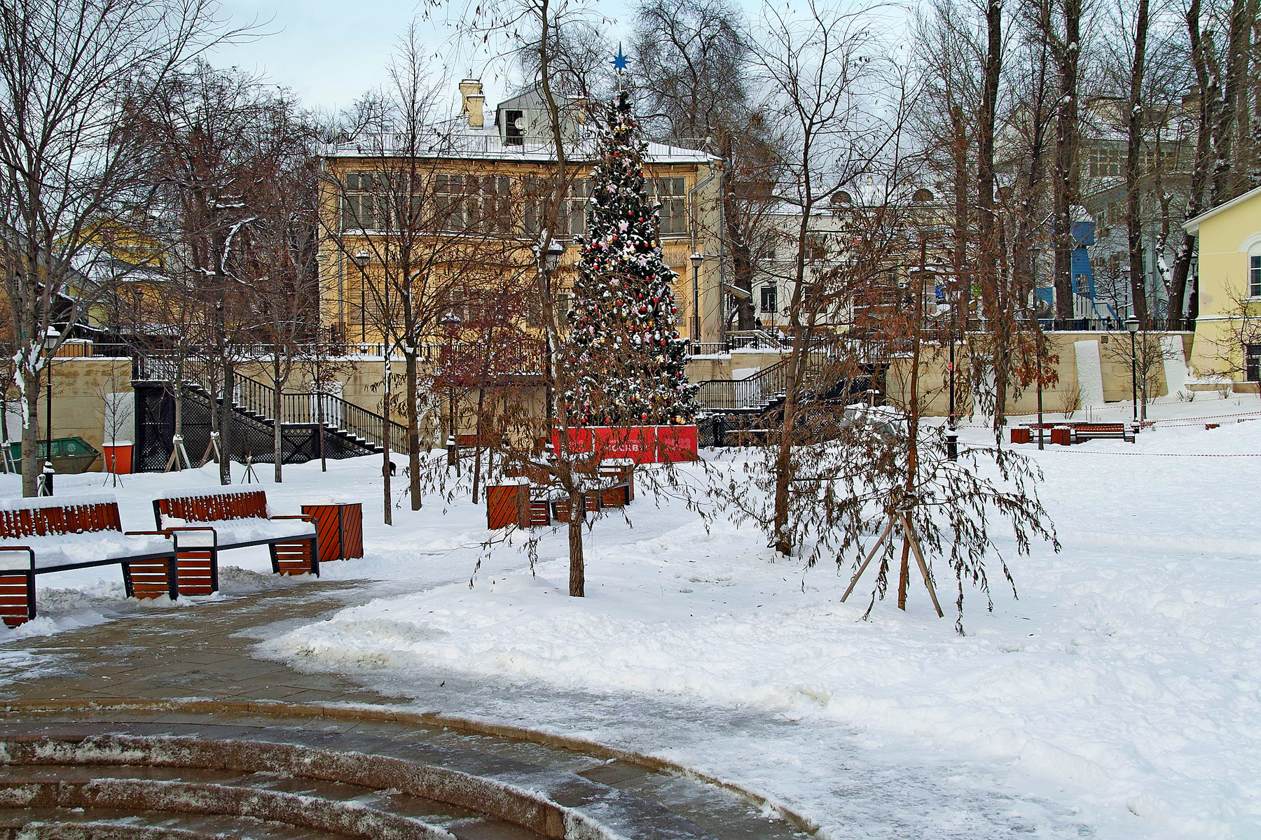 Парк Горка город Москва парк Горка