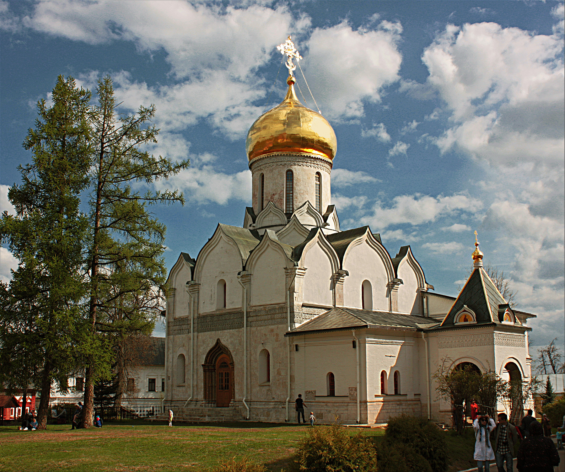 Рождественский собор Саввино-Сторожевского монастыря в Звенигороде. 1405 г. собор монастырь звенигород