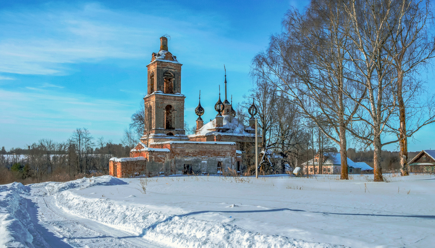 зимние зарисовки зима Ярославская область пейзаж