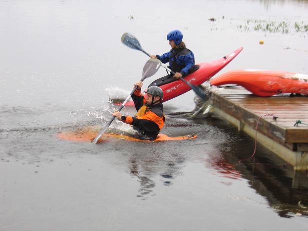 Lets rock water, kayak