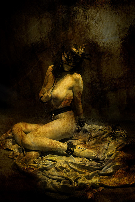 Её маски #4 (этюд в багровых тонах ) bdsm