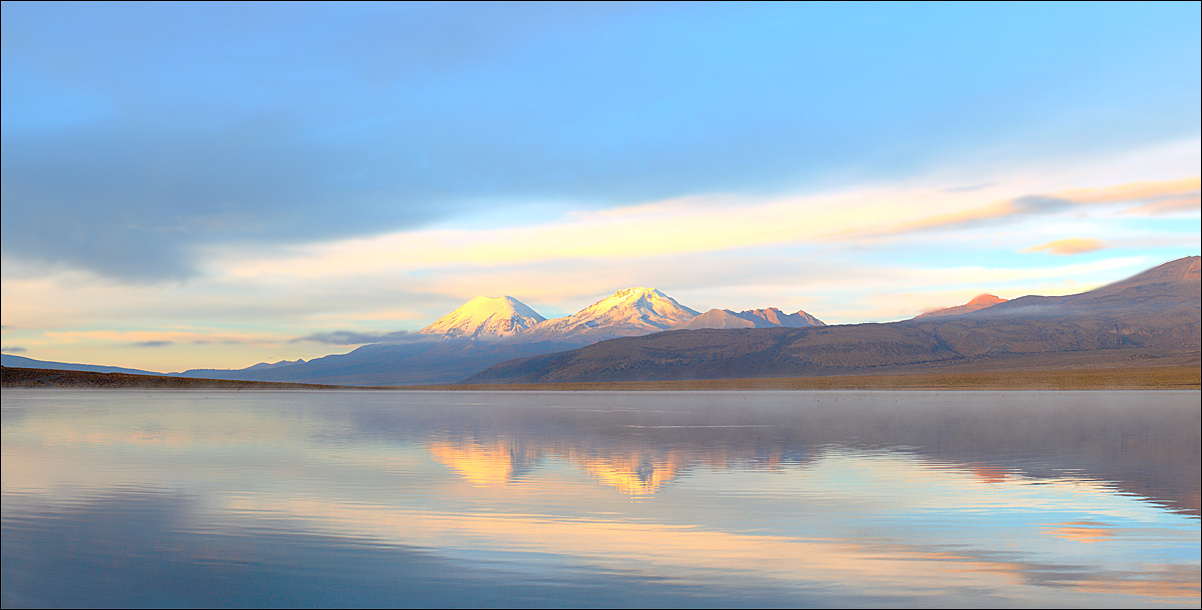 Laguna Huana Kkota sajama, сахама, боливия, вулкан, 